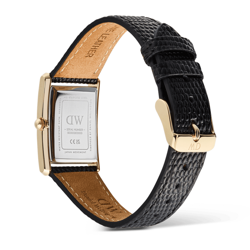 Daniel Wellington Bound Black Lizard Wit Guilloché Unisex Horloge DW00100899-zoom-
