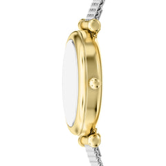 Fossil Carlie Round White Dial Watch ES5463