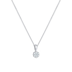 Elli 925 Sterling Silver Necklace with Diamond (0.12 ct) 2004-BF-0007597-001