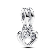 Pandora Moments 925 Sterling Zilveren Dubbele Hart Bedel 793232C01