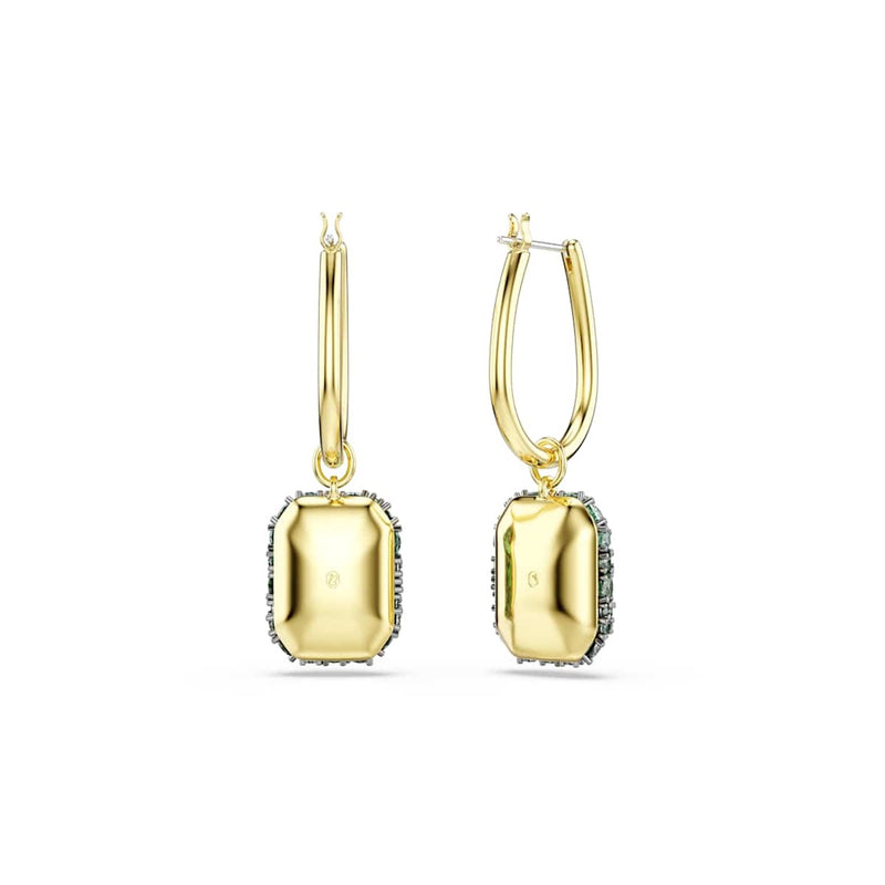 Swarovski Sublima Glam Gouden Oorbellen met Groene Kristal 5752890-zoom-