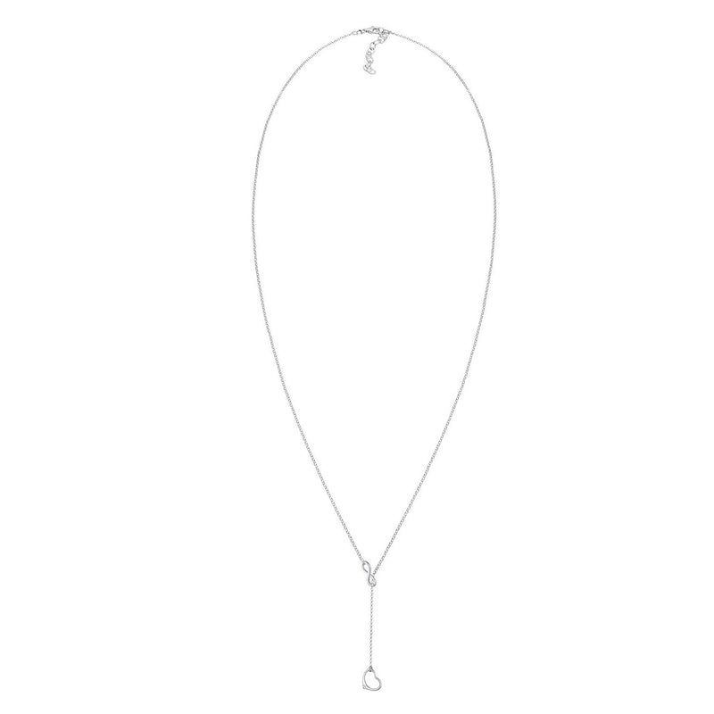 Elli 925 Sterling Silver Y Chain Necklace with Diamond (0.015 ct) 2004-BF-0008047-001-zoom-