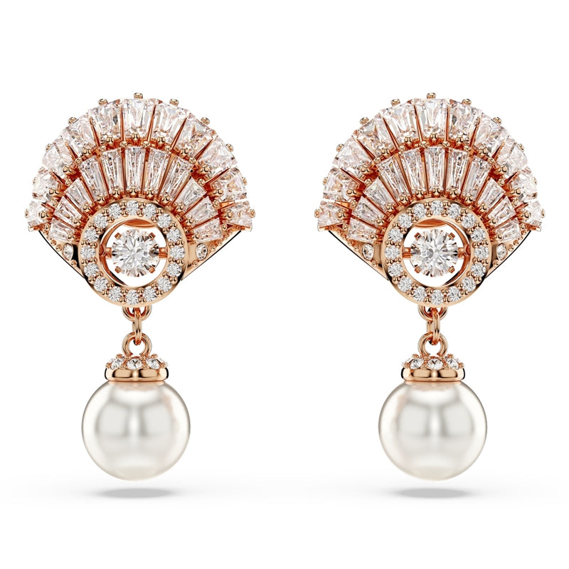 Swarovski Idyllia Roesgold-coloured Ear Studs 5689196-zoom-