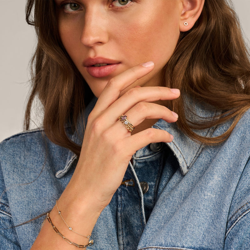 Blush 14 Karaat Gouden Ring 1245YGO/58-zoom-