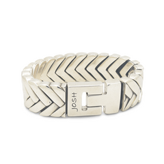 Josh Silver Alloy Bracelet 03558SL/NCLR/MED