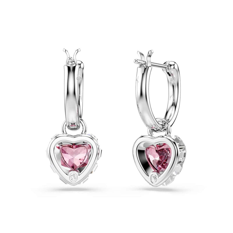 Swarovski Chroma Zilveren Oorbellen met Roze Accenten 5757814-zoom-