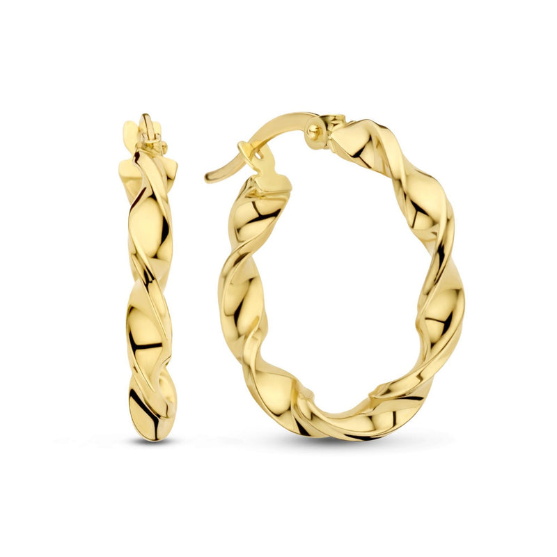 Isabel Bernard Cadeau d'Isabel 14 karaat gouden oorbellenset IB90176-zoom-