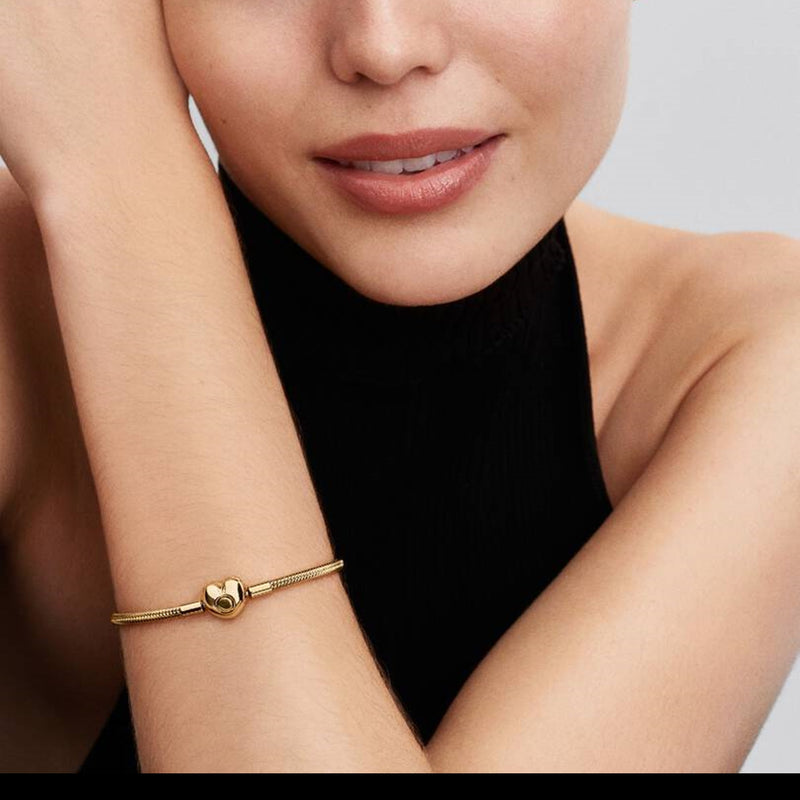 Pandora Moments Gold Plated Bracelet 563050C00-17-zoom-