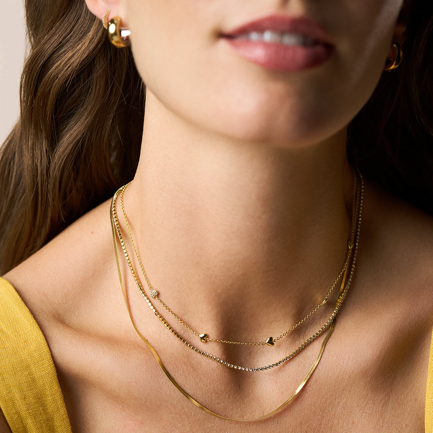 Fossil Sutton Brass Women's Necklace JA7298710