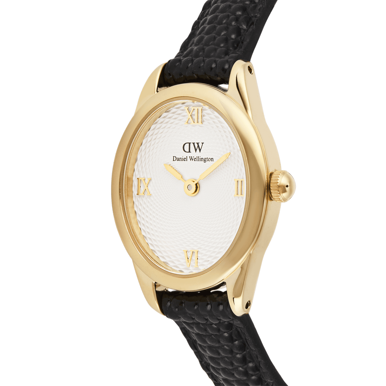 Daniel Wellington Ophelia Mini Black Lizard Gold-coloured Women's Watch DW00100890