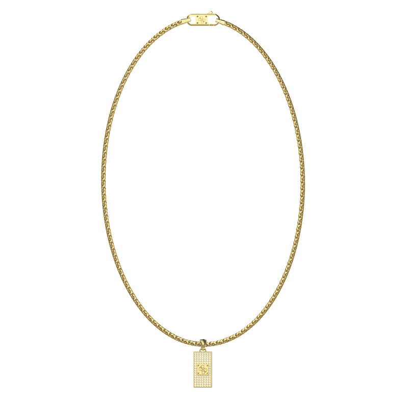 Guess 4G Frontiers Gold-coloured Necklace With Crystal JUMN06030JWYGT-U-zoom-