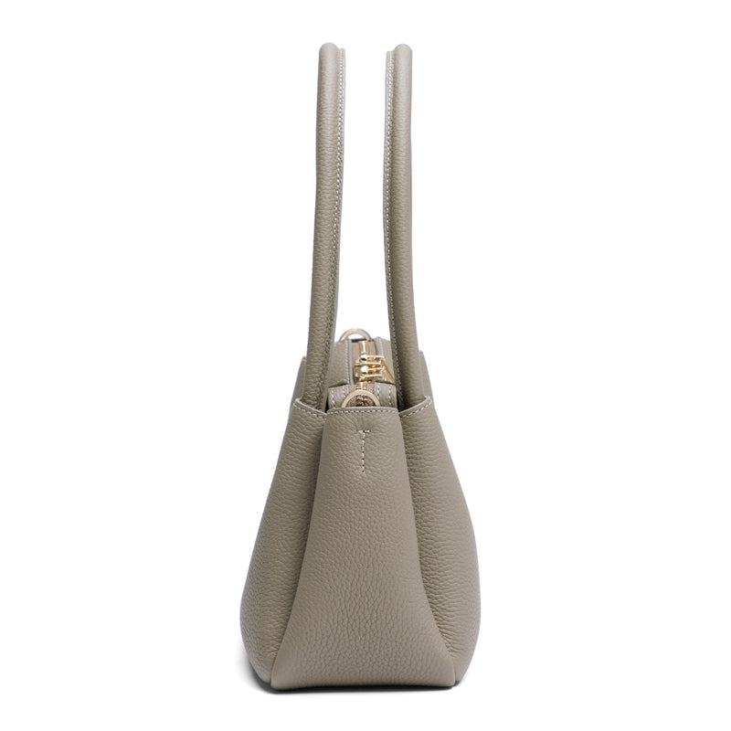 Isabel Bernard Honoré Eve Taupe Handtas Van Kalfsleer IB21133-078-zoom-