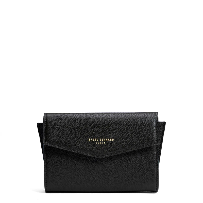 Isabel Bernard Honoré Lina Zwarte Clutch Met Afneembare Schouderketting IB21135-001-zoom-