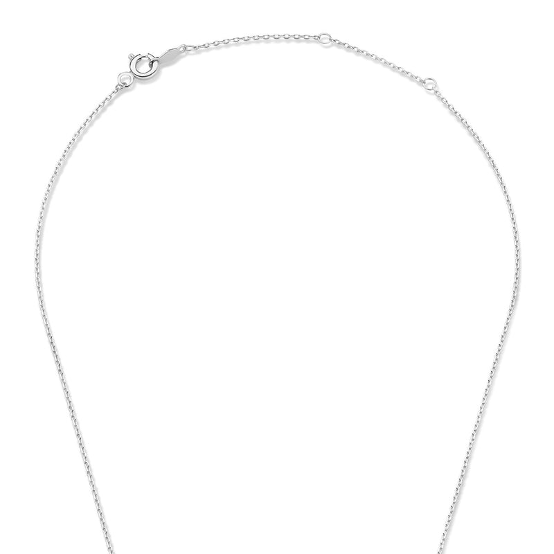 Isabel Bernard Saint Germain Chloé 14 Karaat Witgouden Initial Ketting IB340061-A-zoom-