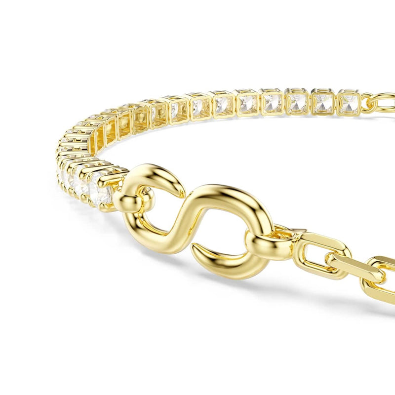 Swarovski Matrix Tennis Gouden Schakelarmband 5753925-zoom-