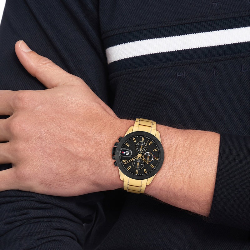 Tommy Hilfiger Jameson Gold and Black Men's Watch TH1792199-zoom-