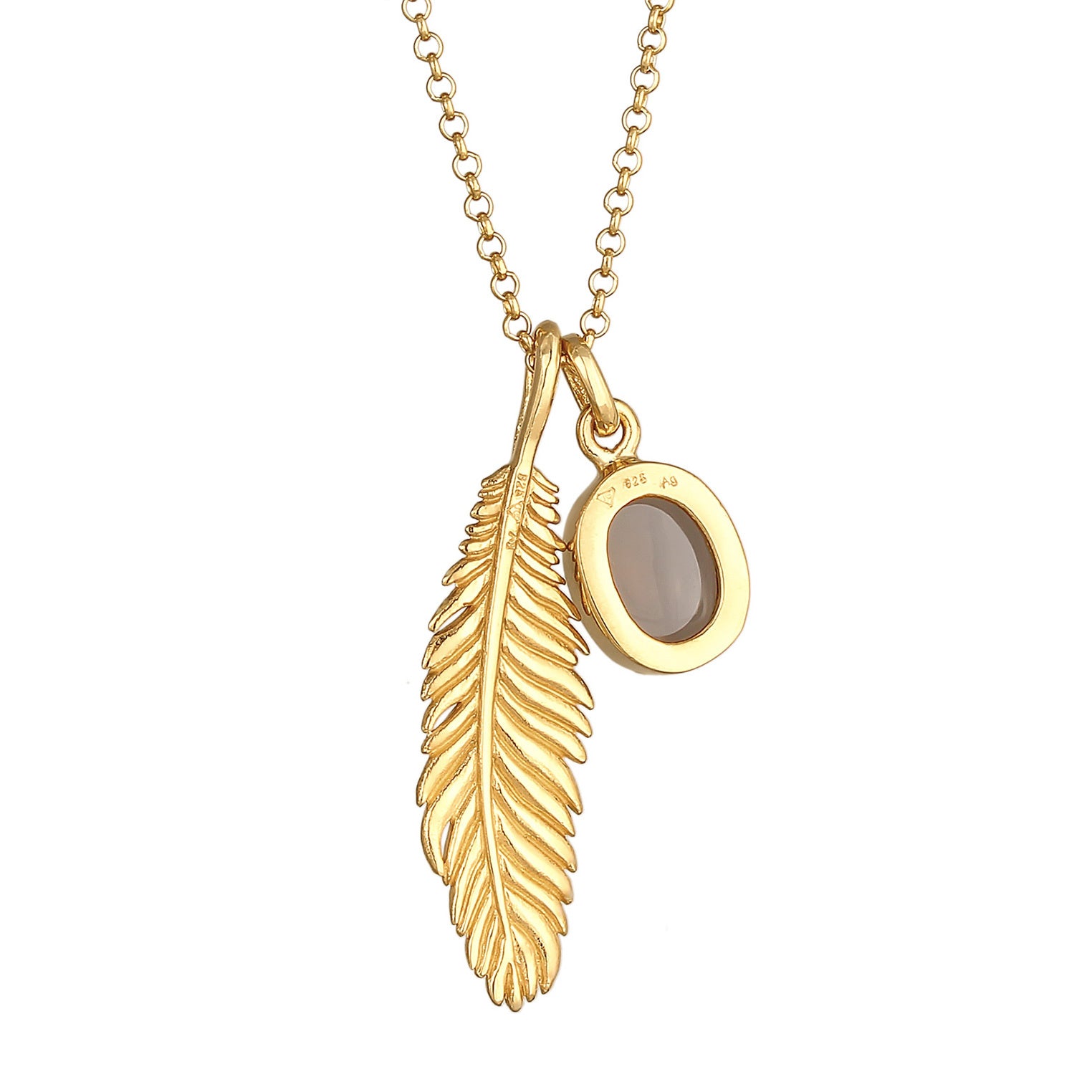 Kuzzoí 925 Sterling Silver Necklace with Quartz 2004-BF-0007881-001