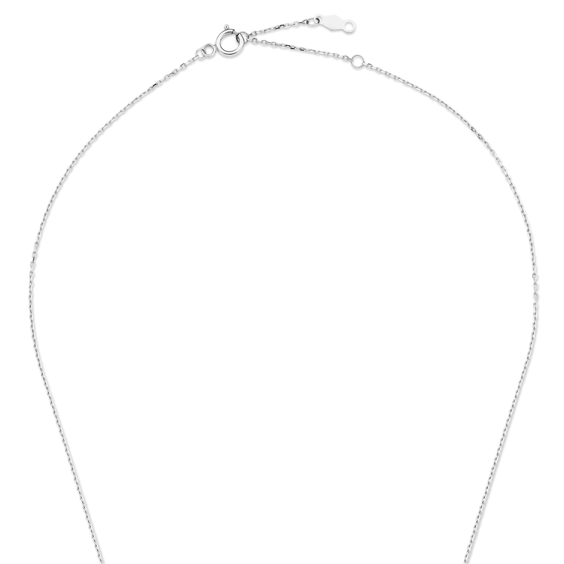 Isabel Bernard Saint Germain Amore 14 Carat White Golden Necklace IB340076