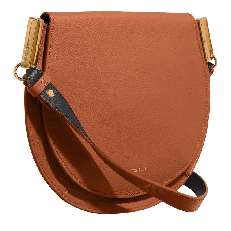 Coccinelle Cognac Leather Crossbody Bag E1QKF150101390-zoom-