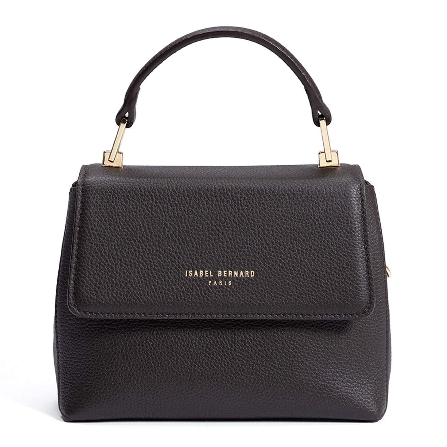 Isabel Bernard Femme Forte Heline Brown Calfskin Leather Handbag IB21130