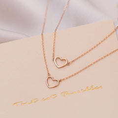 Isabel Bernard La Concorde Amore 14 Carat Rosegold NecklacewithHeart IB340063