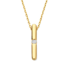 Isabel Bernard De la Paix Flavie 14 Karat gold necklace with diamond 0.03 carat IBD350027