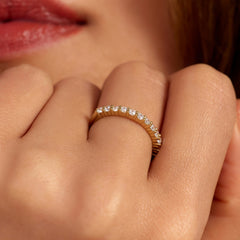 Parte Di Me Santa Maria della Base 925 sterling Silver gold plated Ring PDM33030-60