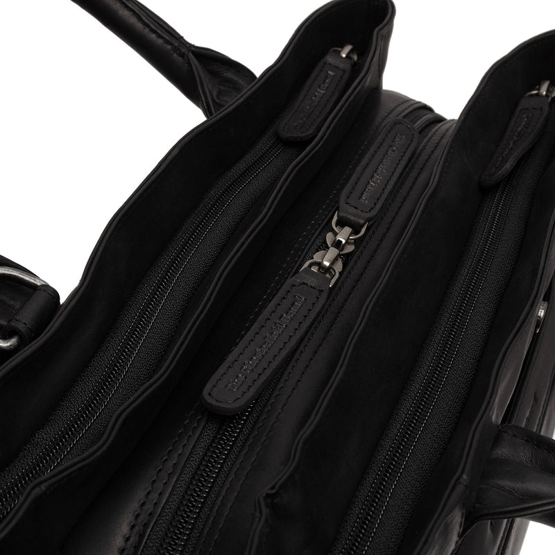 The Chesterfield Brand Passau Black Leather Handbag C48.129800-zoom-