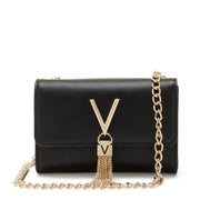 Valentino Bags Divina Black & Gold Crossbody Bag VBS1R403GNERO/GOLD