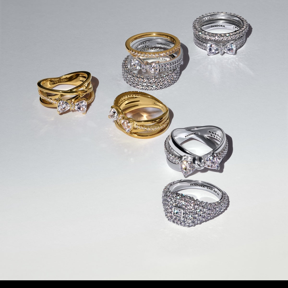 Pandora Timeless 14 Karat Gold Plated Ring 163511C01-54