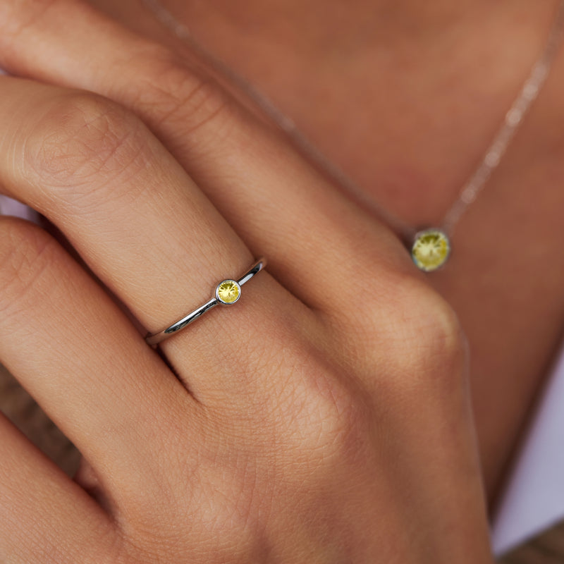 Violet Hamden Venus 925 Sterling Zilveren Ring met Geboortesteen VH330007NOV-60-zoom-