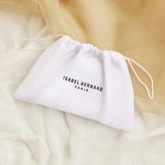 Isabel Bernard Honoré Léa Taupe Calfskin Zip Wallet IB23017