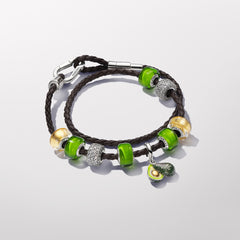 Pandora Moments 925 Sterling Silver Avocado Charm with Gold Plating 763405C01