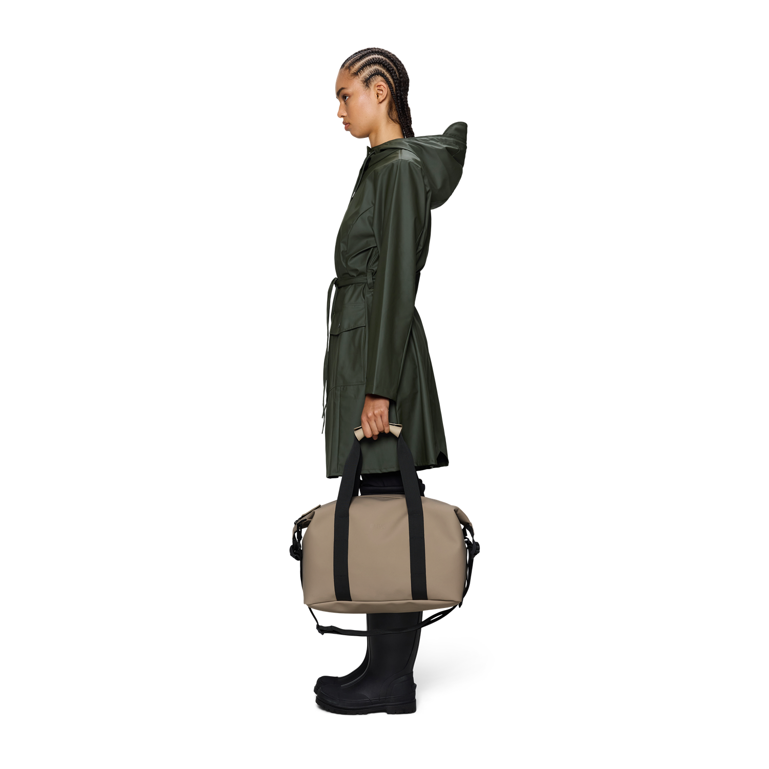 Rains Beige Hilo Weekend Bag Small R14220-133