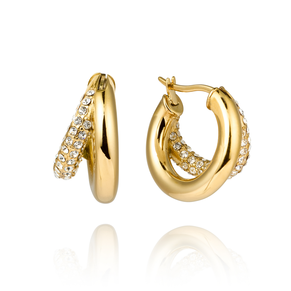 Mockberg Kenza Raya Gold Plated Hoops MB1759