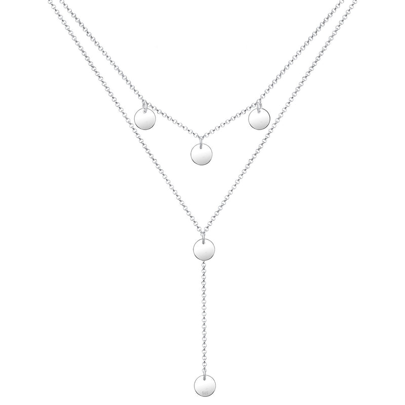 Elli 925 Sterling Silver Layered Y Chain Necklace 2004-BF-0007677-001-zoom-