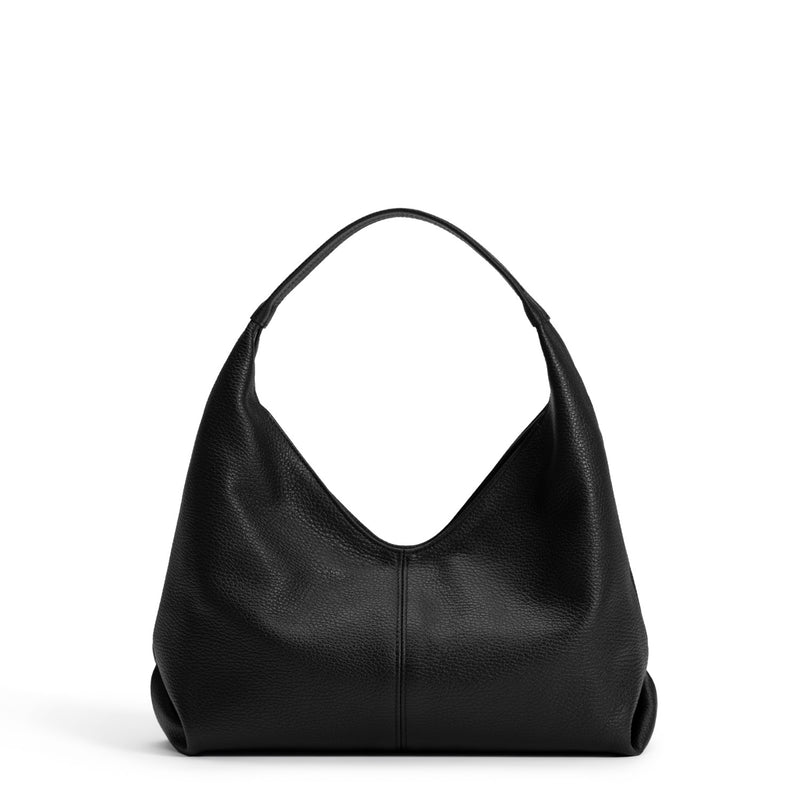 Isabel Bernard Honoré Grace mini zwarte leren handtas van kalfsleer IB21132-001-zoom-