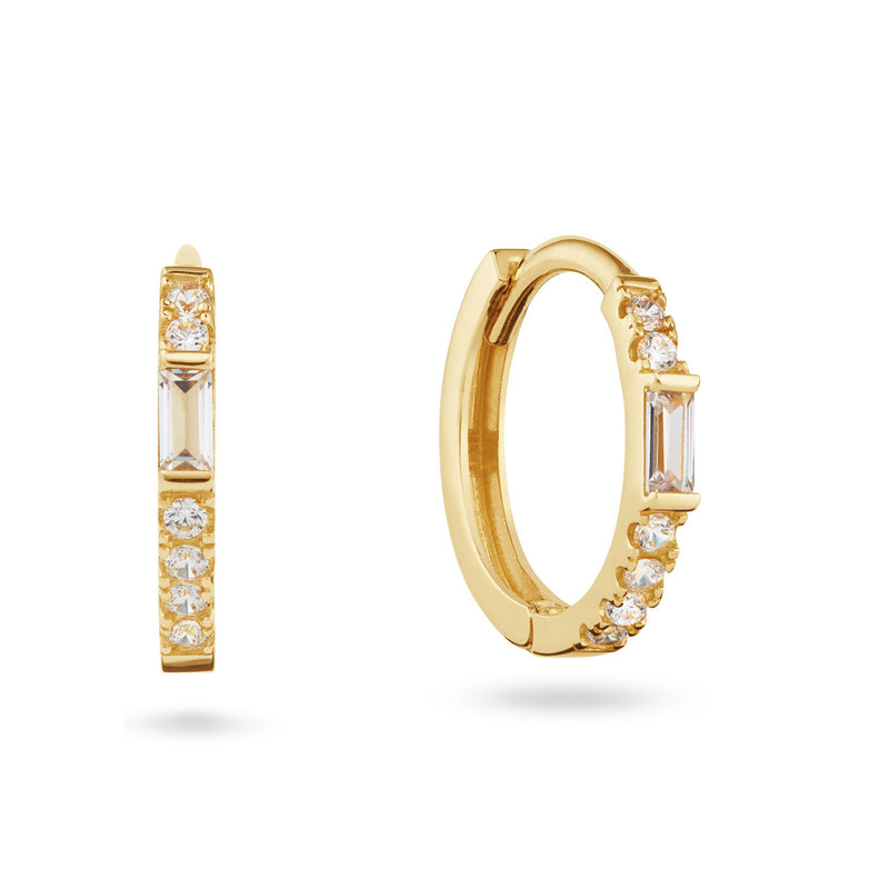 Jackie Gold Mondriaan 14 Karat Gold Hoops JKE25.577-zoom-