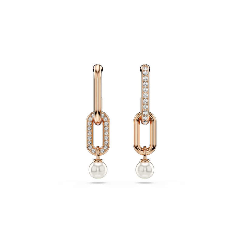 Swarovski Constella Rose Gold Coloured Earrings 5728585-zoom-