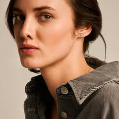 Blush 14 karat gold Ear Stud 7351YGO