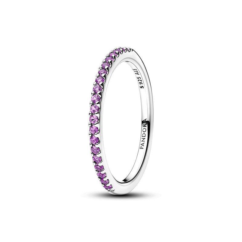 Pandora Timeless Cubic Zirconia Sprankelende Purple Half-Eternity Band Ring 192999C04-zoom-