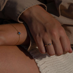 Violet Hamden Venus 925 Sterling Silver Gold-coloured BraceletwithBirthstone VH320010-OCT