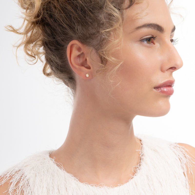 Isabel Bernard Le Marais Adeline 14 Karaat Gouden Oorknoppen IB360288-zoom-