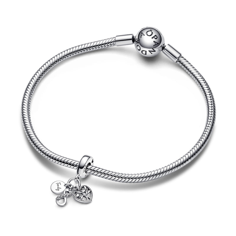 Pandora Moments 925 Sterling Silver Family Infinity Triple Hangende Bedel 792201C01-zoom-