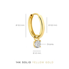 Isabel Bernard Cadeau d'Isabel 14 Carat Golden Earrings set IB90079