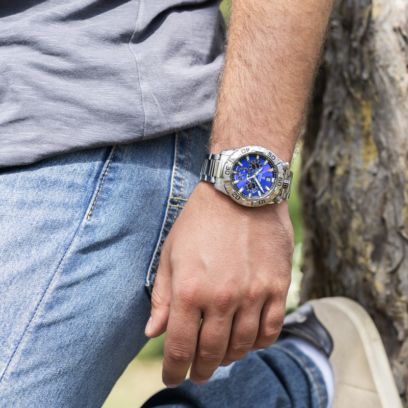 Festina Bullhead Blue Chronograph Men's Watch F20743/3-zoom-