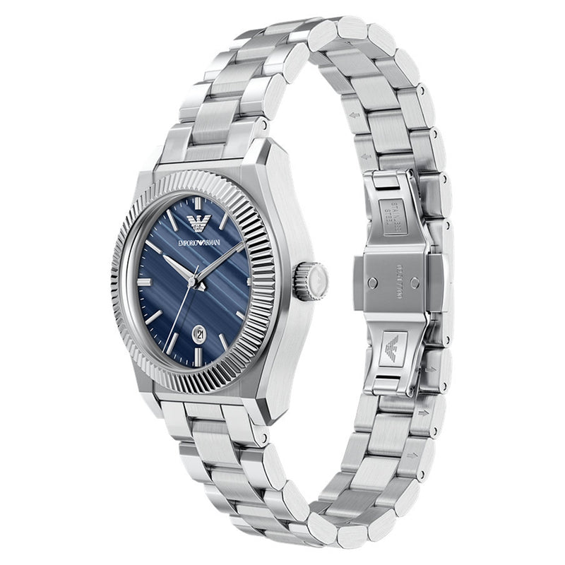 Emporio Armani Round Blue Dial Watch AR11760-zoom-