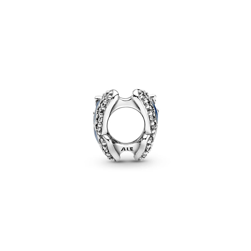 Pandora Moments 925 Sterling Silver Blauwe Vlinder Sprankelende Bedel 790761C01-zoom-