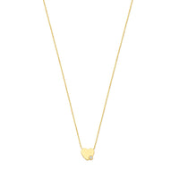 Isabel Bernard De la Paix Amore 14 Karat gold necklace with diamond 0.02 carat IBD350028