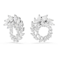 Swarovski Mesmera Glam Silver-Tone Hoop Earrings 5748008